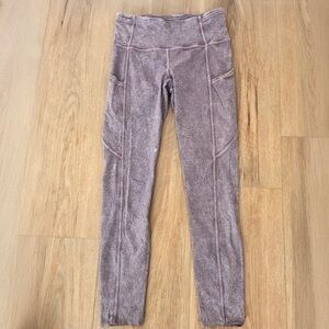 Lululemon Fast and Free Tight II 25" Ice Dye *Non-Reflective